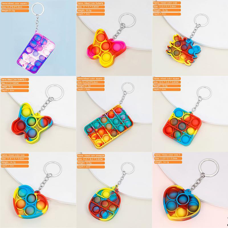 Fidget Toy Push it Decompression Keychain Simple Dimple Finger Toys Push Bubble Sensory Colorful Soft Squishy Antistress Keychains Pendant DHL
Fidget Toy Push it Decompression Keychain Simple Dimple Finger Toys Push Bubble Sensory Colorful Soft Squishy Antistress Keychains Pendant DHL