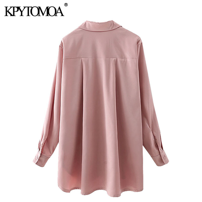 Women Fashion Soft Touch Loose Blouses Long Sleeve Button-up Female Shirts Blusas Chic Tops 210420
