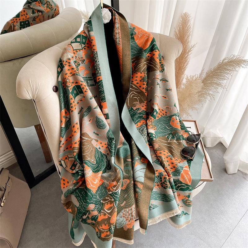 Hats, Scarves & Gloves Sets Design Print Cashmere Scarf Women 2021 Autumn And Winter Fashion Double-sided Thick Blanket Shawls Lady
Hats, Scarves & Gloves Sets Design Print Cashmere Scarf Women 2021 Autumn And Winter Fashion Double-sided Thick Blanket Shawls Lady