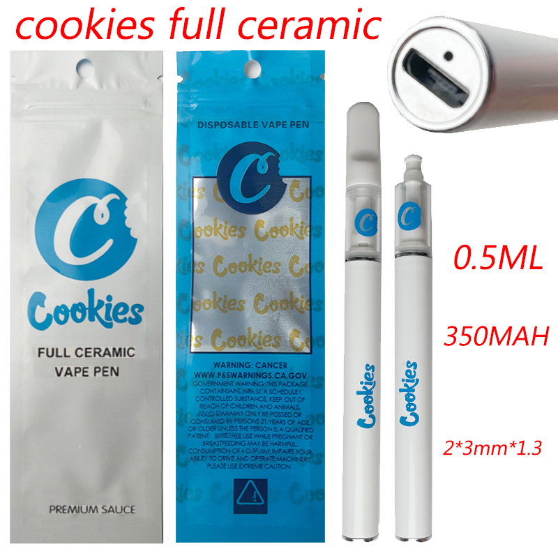 Cookies Full Ceramic Delta 8 Rechargeable Disposable Vape Pens E cigarettes Lead Free 350mAh 0.5ml Thick Oil Vapes Pen 510 Thread Chargeable
Cookies Full Ceramic Delta 8 Rechargeable Disposable Vape Pens E cigarettes Lead Free 350mAh 0.5ml Thick Oil Vapes Pen 510 Thread Chargeable