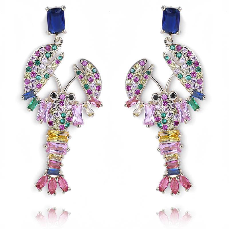 Dangle & Chandelier XIUMEIYIZU Cute Animal Crayfish Earrings Luxury Zirconia Women Exaggeration Drop Gold Rhodium Plating Jewelry Wholesale
Dangle & Chandelier XIUMEIYIZU Cute Animal Crayfish Earrings Luxury Zirconia Women Exaggeration Drop Gold Rhodium Plating Jewelry Wholesale