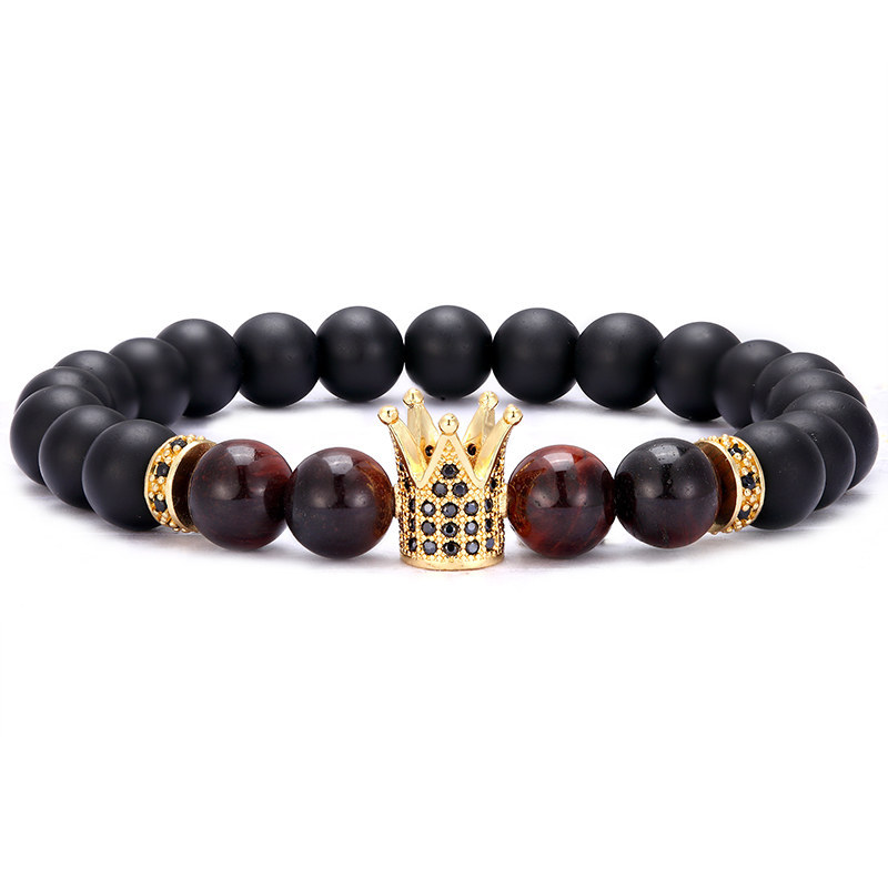 crown mens tiger eye beads bracelet men jewelry bracciali bracciale donna brazalete mujer accesorios hombre bileklik erkek, Black
crown mens tiger eye beads bracelet men jewelry bracciali bracciale donna brazalete mujer accesorios hombre bileklik erkek, Black