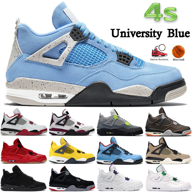 Newest 4 4s Basketball Shoes University Blue white oreo fire red metallic purple black cat bred SE Neon men women sneakers, 32-bubble wrap packaging
Newest 4 4s Basketball Shoes University Blue white oreo fire red metallic purple black cat bred SE Neon men women sneakers, 32-bubble wrap packaging