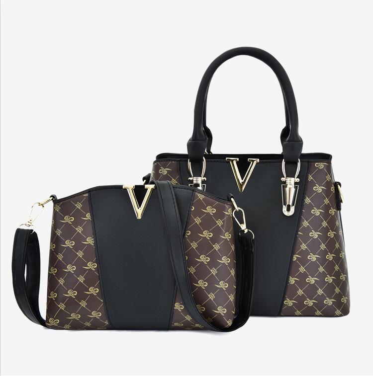 Factory wholesale women bag elegant large-capacity printed two-piece womens handbag multifunctional leather shoulder bags Joker contrast simple Tote handbags, Brown
Factory wholesale women bag elegant large-capacity printed two-piece womens handbag multifunctional leather shoulder bags Joker contrast simple Tote handbags, Brown