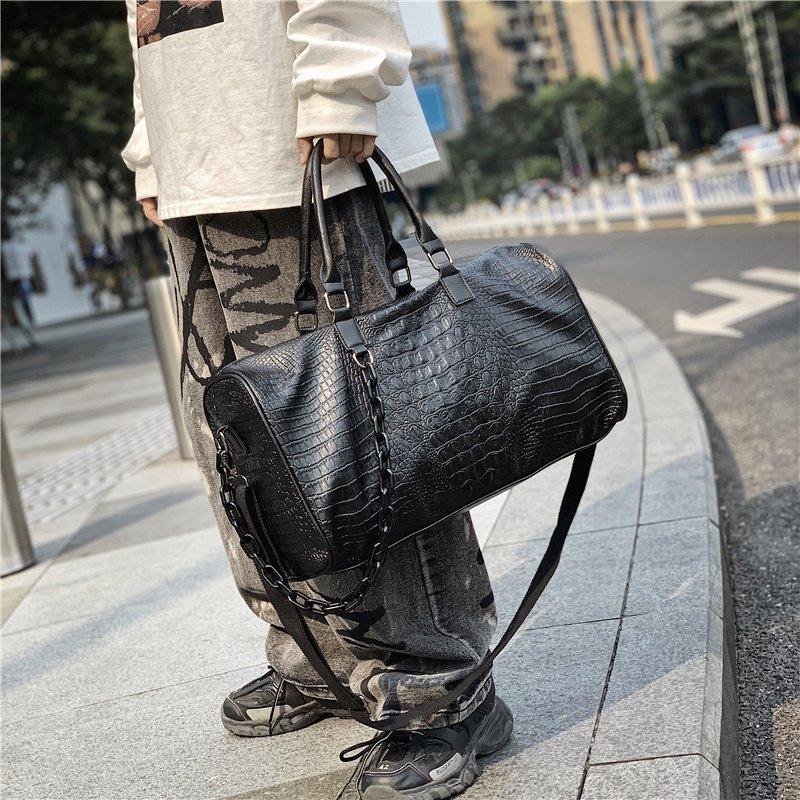 Duffel Bags YILIAN Autumn/winter Crocodile Print Travel Bag 2021 Fashion Versatile Handbag Large Capacity Fitness Crossbody, Black
Duffel Bags YILIAN Autumn/winter Crocodile Print Travel Bag 2021 Fashion Versatile Handbag Large Capacity Fitness Crossbody, Black