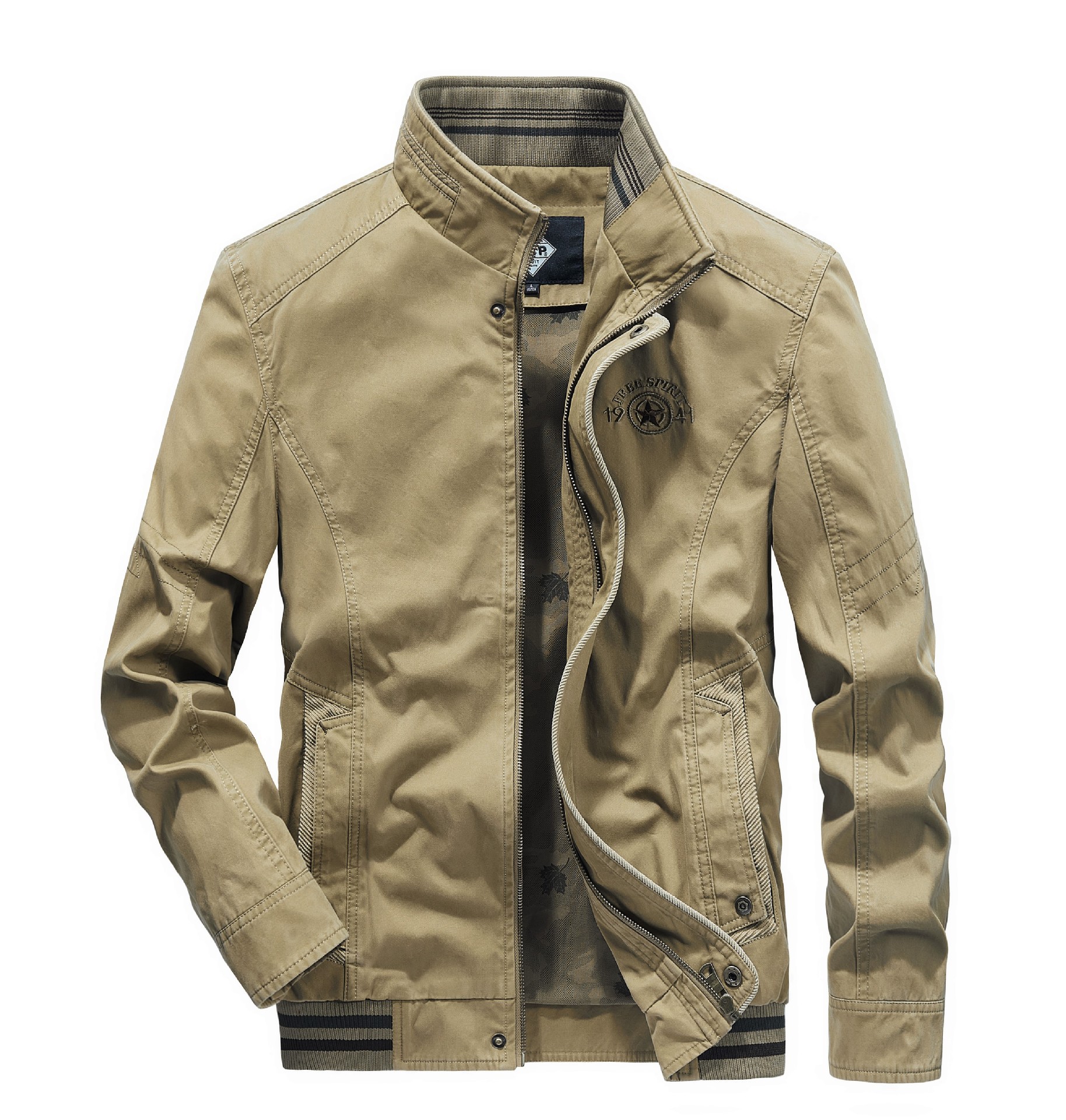 Spring and Autumn Men Casual Jacket Cotton Stand-up Collar Middle-aged Father's Blouse Plus Size Tooling, Black;brown
Spring and Autumn Men Casual Jacket Cotton Stand-up Collar Middle-aged Father's Blouse Plus Size Tooling, Black;brown