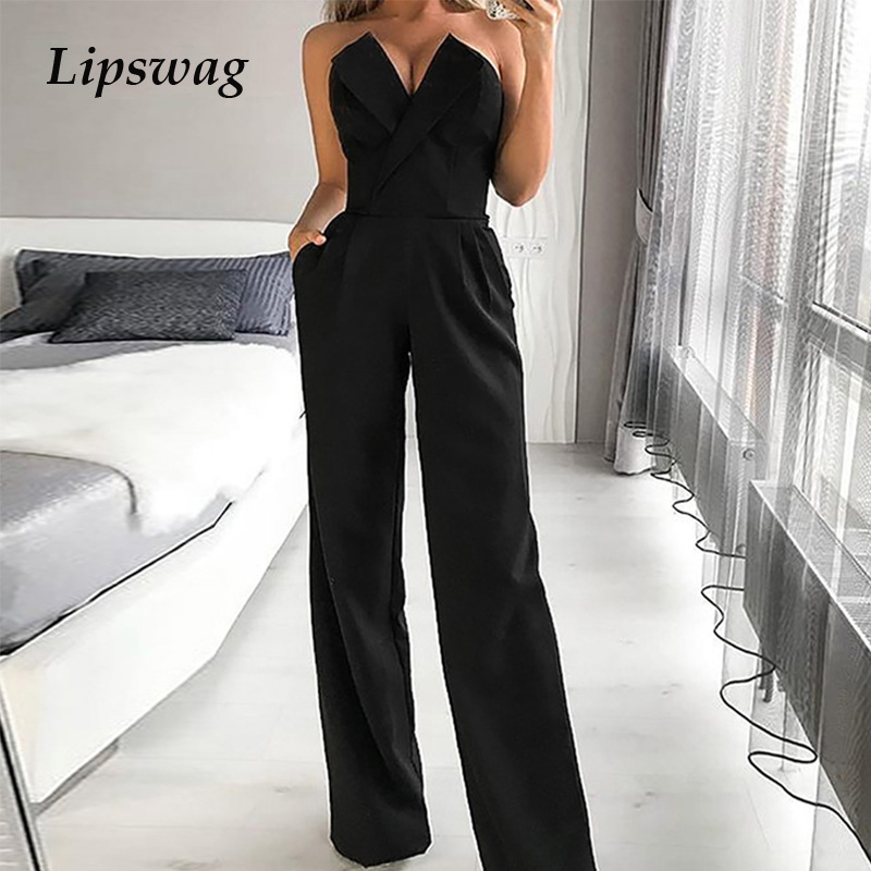 Fashion Elegant Women Wide Leg Party Jumpsuit 2021 Casual V-Neck Office Lady Rompers Sexy Strapless Sleeveless Playsuit Clubwear, Pink
Fashion Elegant Women Wide Leg Party Jumpsuit 2021 Casual V-Neck Office Lady Rompers Sexy Strapless Sleeveless Playsuit Clubwear, Pink