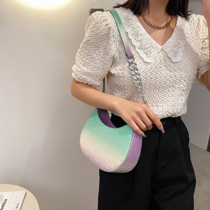Evening Bags Fashion Gradient Color Shoulder For Women 2021 Summer Trend Crossbody Bag PU Leather Youth Female Shopper, Black
Evening Bags Fashion Gradient Color Shoulder For Women 2021 Summer Trend Crossbody Bag PU Leather Youth Female Shopper, Black