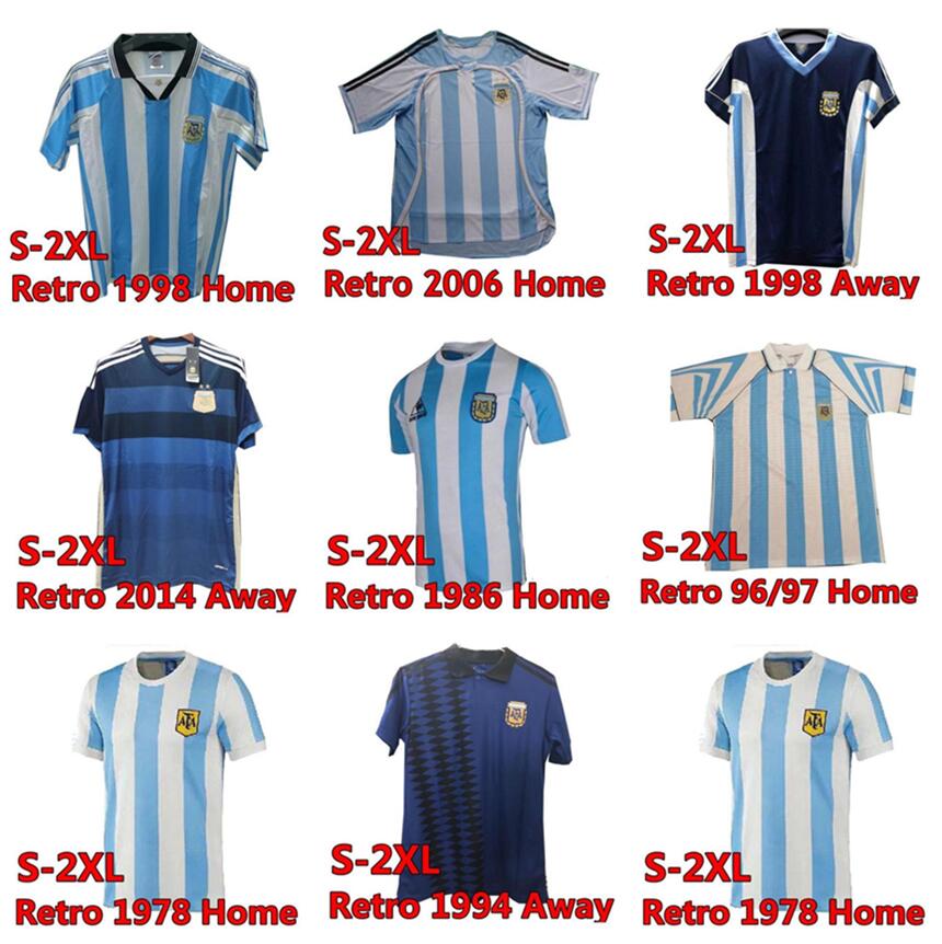 1978 Argentina KEMPES Mens Soccer Jerseys 1986 National Team RETRO MARADONA 1998 BATISTUTA ZANETTI 2006 MESSI RIQUELME Home Football Shirts
1978 Argentina KEMPES Mens Soccer Jerseys 1986 National Team RETRO MARADONA 1998 BATISTUTA ZANETTI 2006 MESSI RIQUELME Home Football Shirts
