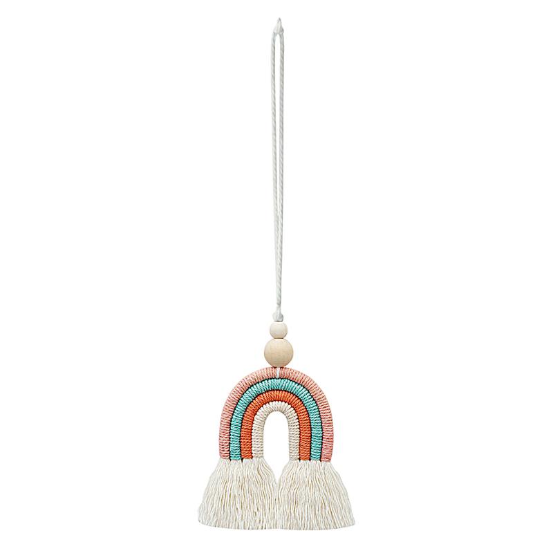 Interior Decorations Home Decor Nordic Style Pendant Portable Woven Accessories Rear View Mirror Gift Rainbow Car Hanging Ornament от DHgate WW