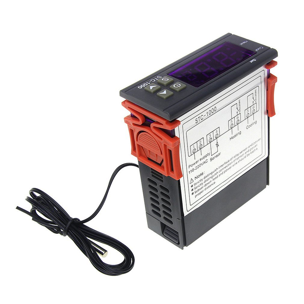 STC-1000 Dual Output Led Digital Temperature Controller Thermostat Portable Cooling Thermostat