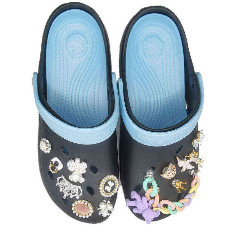 Shoes Accessories Cadena Diseador Para Croc Jeans Accesorios Coracin Zapatos Zueco Hebilla Colgante Regalo Nia 1 Ud 220301