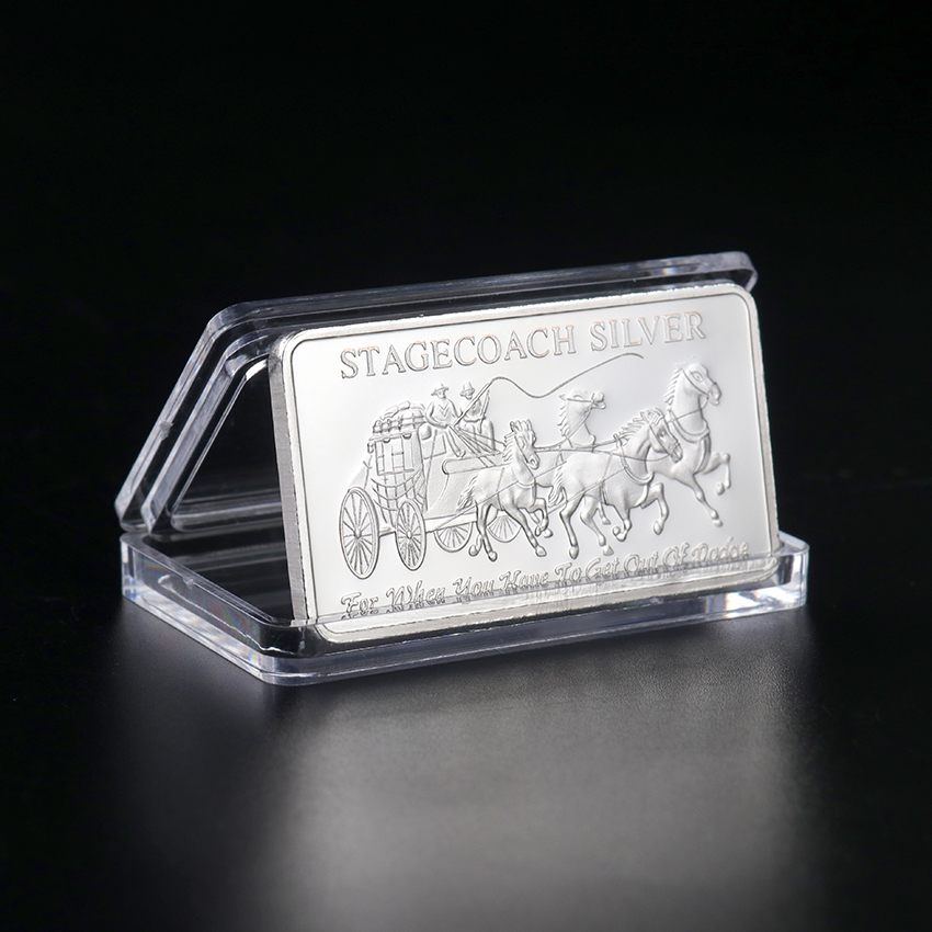 10pcs Non Magnetic Craft Northwest Territorial Mint 999 Fine Stagecoach Silver Divisible Bar Coin Metal Crafts Gifts 1OZ
10pcs Non Magnetic Craft Northwest Territorial Mint 999 Fine Stagecoach Silver Divisible Bar Coin Metal Crafts Gifts 1OZ