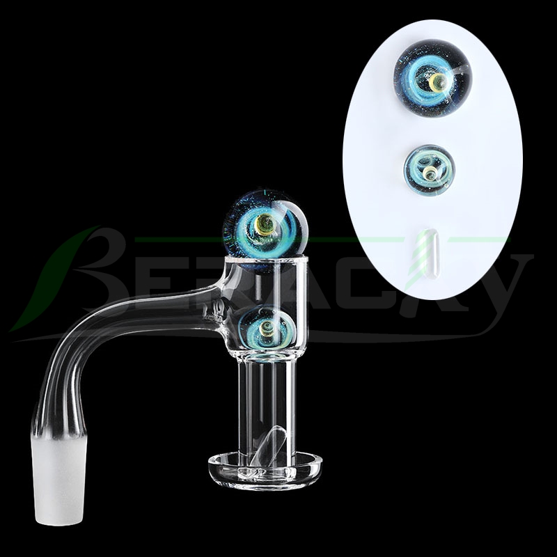 Beracky Full Weld Beveled Edge Terp Slurper Smoking Quartz Banger With Galaxy Glass Marble Set 2mm Wall 20mmOD Vacuum Nails For Dab Rigs
Beracky Full Weld Beveled Edge Terp Slurper Smoking Quartz Banger With Galaxy Glass Marble Set 2mm Wall 20mmOD Vacuum Nails For Dab Rigs