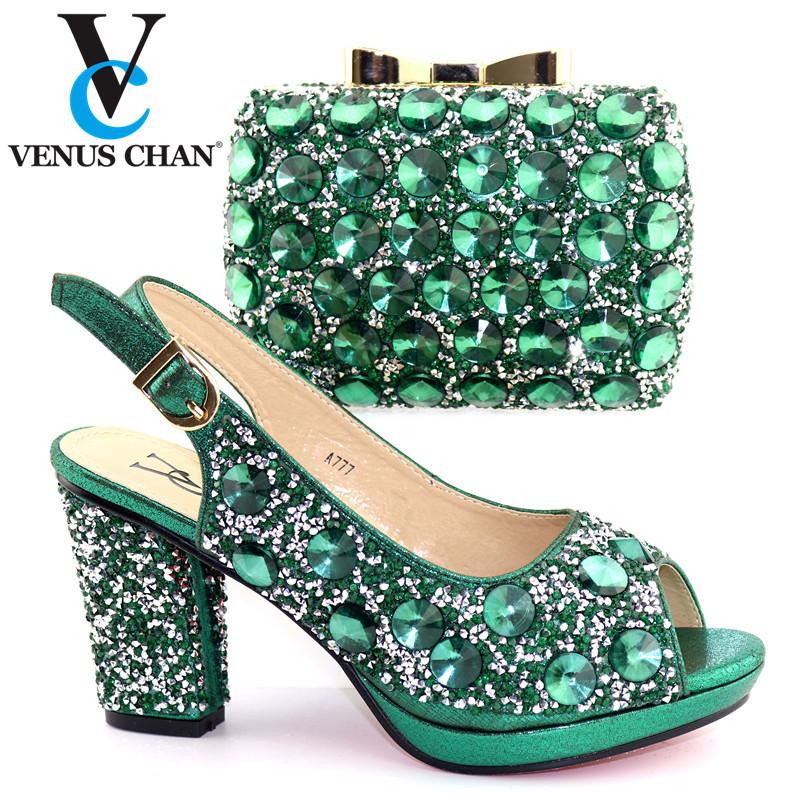 Dress Shoes Evening Bag With Shining Crystal Green Italian Matching And Set African For Women, Blue
Dress Shoes Evening Bag With Shining Crystal Green Italian Matching And Set African For Women, Blue