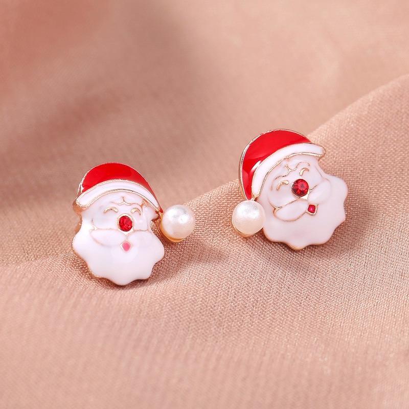 Stud U-Magical Korean Cute Enamel Christmas Old Men Earring For Women Statement Rhinestone Imitation Pearl Metal Jewelry
Stud U-Magical Korean Cute Enamel Christmas Old Men Earring For Women Statement Rhinestone Imitation Pearl Metal Jewelry
