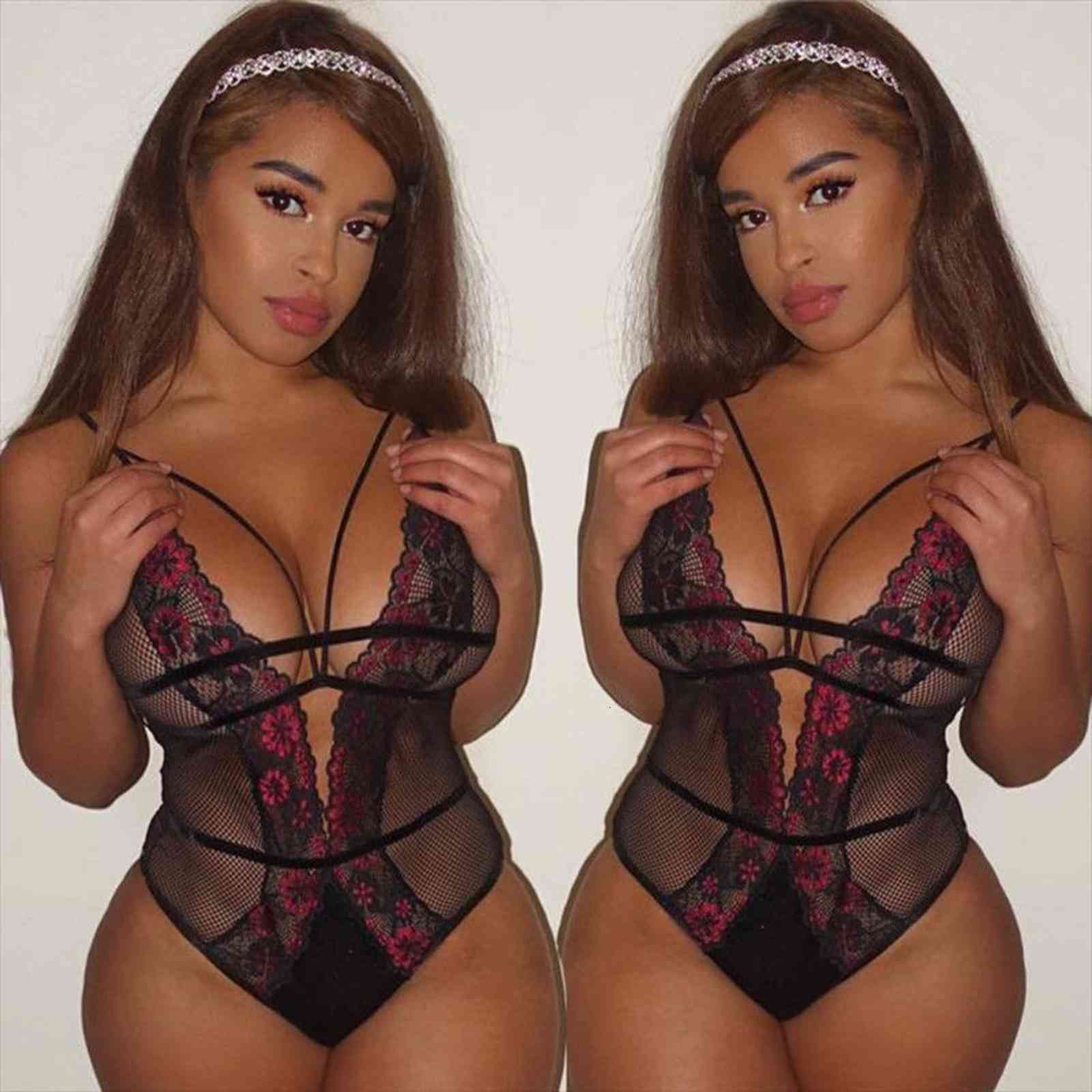 lace fishnet bodysuits teddy women jumpsuits deep v strappy nightwear two tone, Black;white
lace fishnet bodysuits teddy women jumpsuits deep v strappy nightwear two tone, Black;white