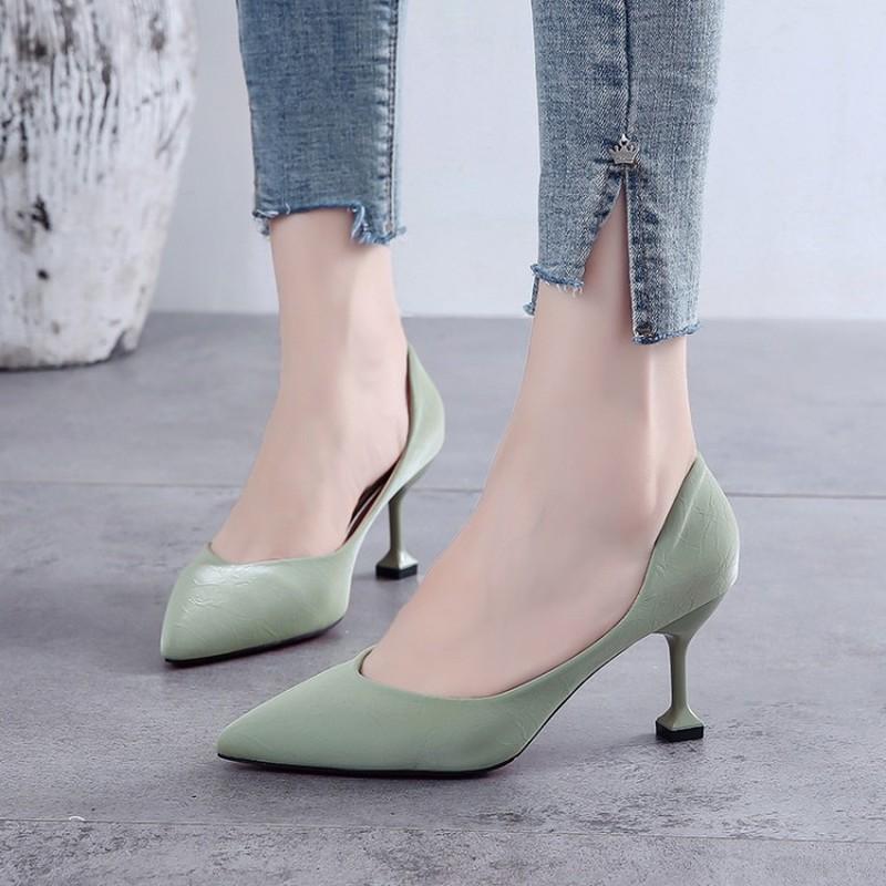 Dress Shoes Autumn Women's High Heels Solid Flock Shallow Female Elegant OL Office Pointed Toe Fashion Women Pumps Y22-20, Beige
Dress Shoes Autumn Women's High Heels Solid Flock Shallow Female Elegant OL Office Pointed Toe Fashion Women Pumps Y22-20, Beige