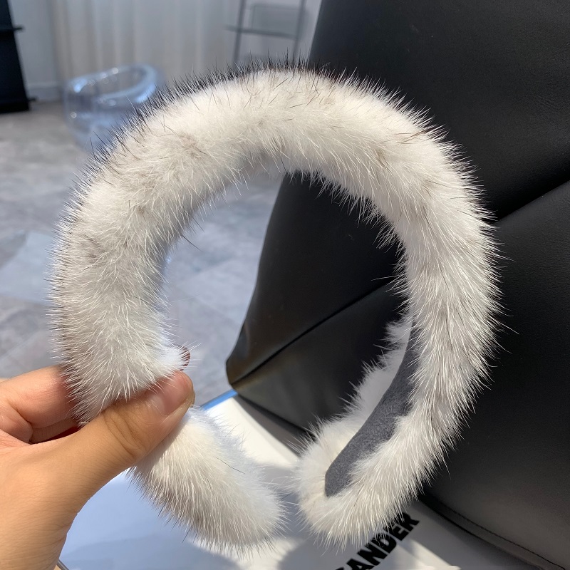 Cute Real Mink Fur Headband Womens Ladies Fashional Hair Band Hair hoop Decor Hair