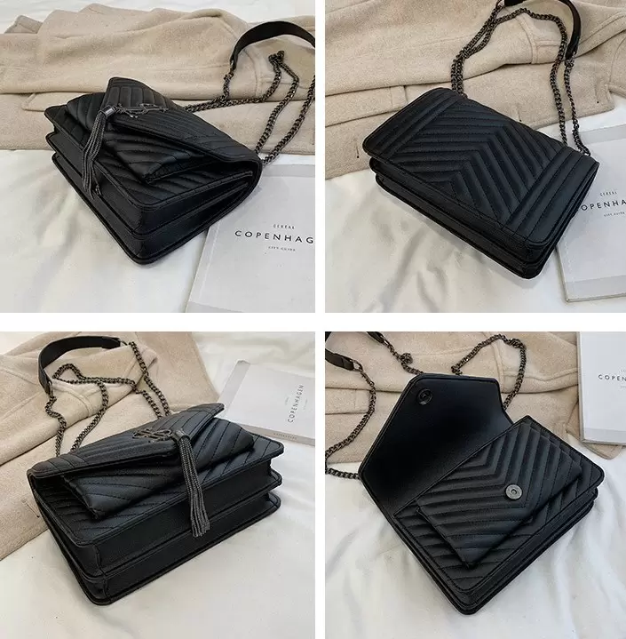 Fashion Women's Bag Small Fragrant Style Lingge Chain Shoulder Crossbody Messenger handbags