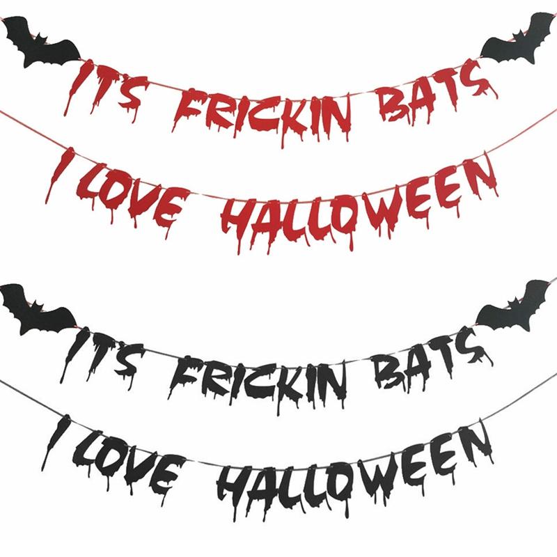 Party Decoration 1pc Happy Halloween Banner Garland For Home Hanging Ornament Decorations Paper Horro Props Hallowen Decor
Party Decoration 1pc Happy Halloween Banner Garland For Home Hanging Ornament Decorations Paper Horro Props Hallowen Decor