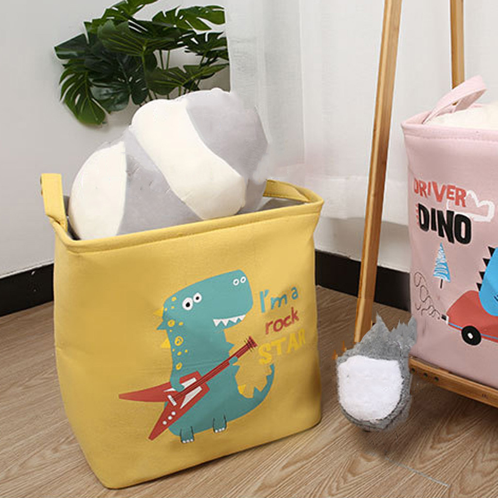 Organizing, multi-use water-proof, large laundry basket, foldable, of cartoons, storage bin hamper