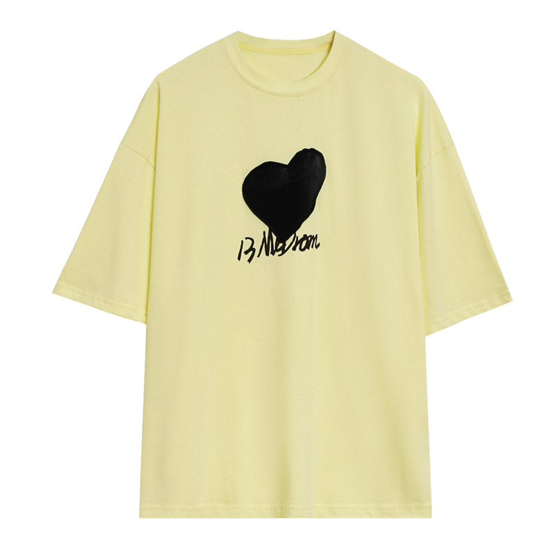 IEFB Men's Summer Casual Short Sleeve T-shirt Male's Letter Embroidered Round Neck Loose Tee Tops Causal Clothes 9Y6716 210524