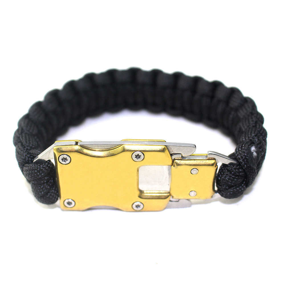 Survival bracelet knife product stainless steel survival knife bracelet umbrella rope braided knife life-saving bracelet 210609