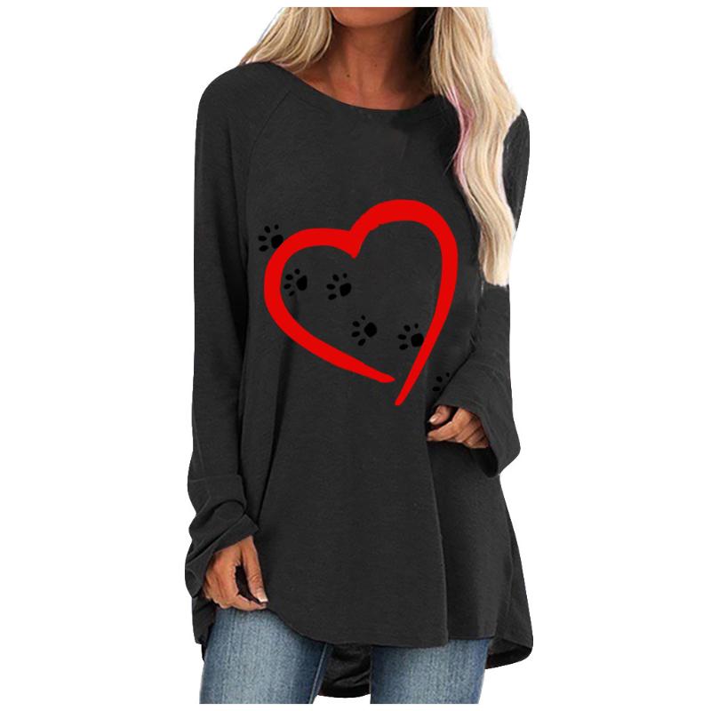Women' T-Shirt Free Ostrich Vintage T Shrits Women Autumn Oversize Heart Printed Long Sleeve O-Neck Loose Casual Tops Clothes, Black
Women' T-Shirt Free Ostrich Vintage T Shrits Women Autumn Oversize Heart Printed Long Sleeve O-Neck Loose Casual Tops Clothes, Black