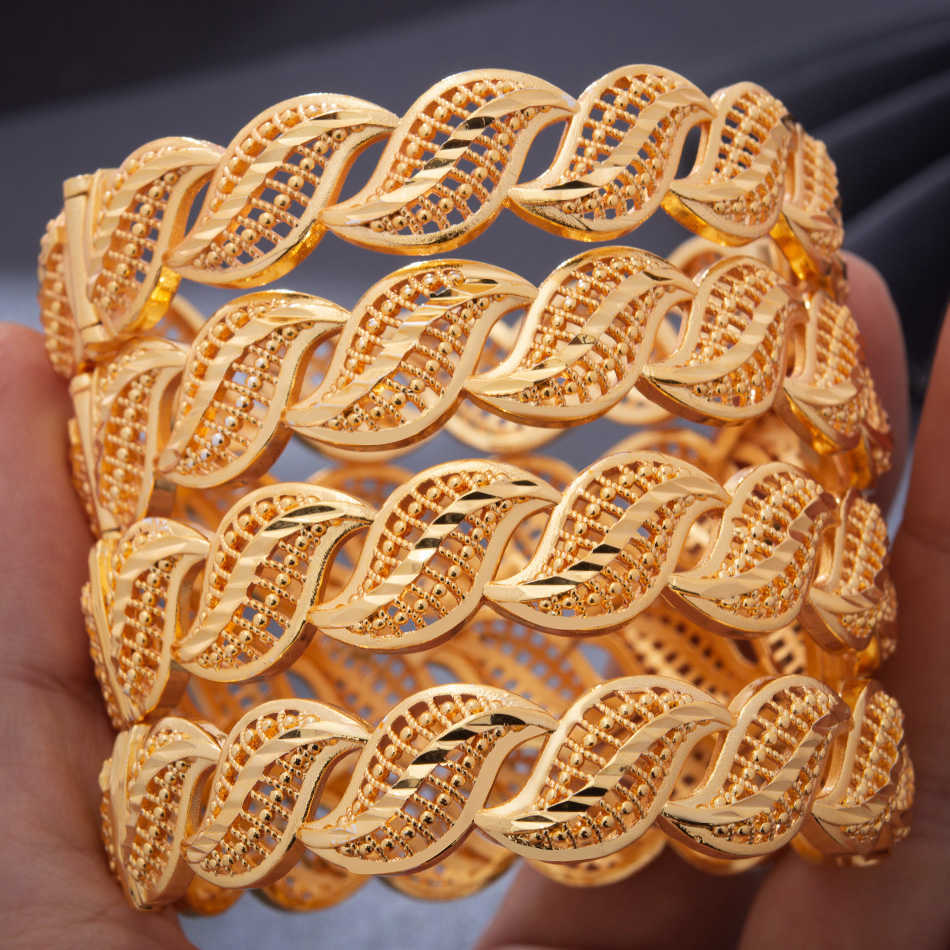 24k 4pcs/lot Trendy Dubai Ethiopian Gold Color Bangles for Women Girls Wife African Arab Ramadan Lucky Flower Bracelet Jewelry Q0720
24k 4pcs/lot Trendy Dubai Ethiopian Gold Color Bangles for Women Girls Wife African Arab Ramadan Lucky Flower Bracelet Jewelry Q0720