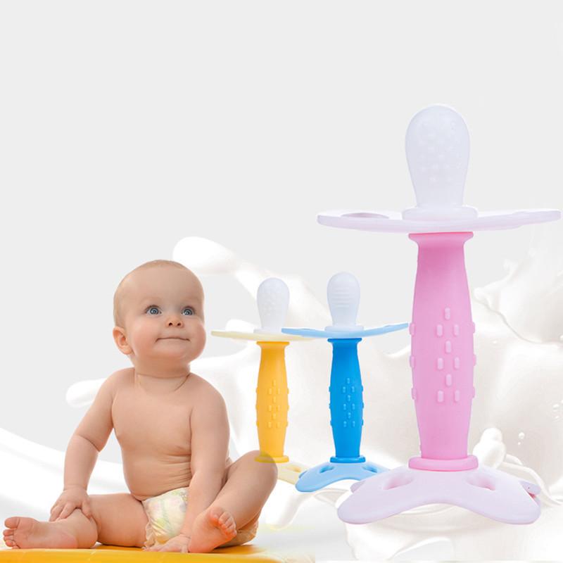 Pacifiers# Baby Nimbler Pacifier Stick For Food-grade Safe BPA Free Silicone Infant Holder Nipples Soother Tooth Grinder