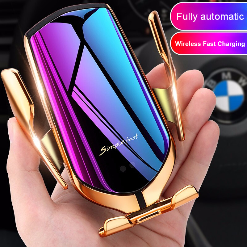 R1 Automatic Clamping 10W Wireless Charger Car Holder Smart Infrared Sensor Qi GPS Air Vent Mount Mobile Phone Bracket Stand, With retail box
R1 Automatic Clamping 10W Wireless Charger Car Holder Smart Infrared Sensor Qi GPS Air Vent Mount Mobile Phone Bracket Stand, With retail box