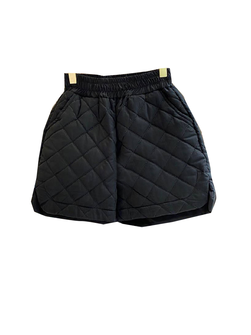 Autumn winter new design womens high elastic waist cotton-padded liner warm thickening boot cut shorts plus size SMLXL