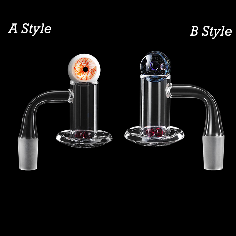 AB Style 20OD Smoke Beveled Edge Blender Quartz Banger With 10mm 14mm 18mm Frosted Male Joint & 20mm&22mm&6mm Glass Pearls For Water Bongs
AB Style 20OD Smoke Beveled Edge Blender Quartz Banger With 10mm 14mm 18mm Frosted Male Joint & 20mm&22mm&6mm Glass Pearls For Water Bongs
