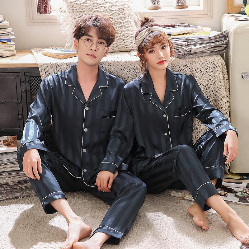 Men's Sleepwear Couples Men&Women Satin Pajamas Set 2pcs Shirt&Pant Home Clothes Lovers Intimate Lingerie Pyjamas Suit 3XL, Black;brown
Men's Sleepwear Couples Men&Women Satin Pajamas Set 2pcs Shirt&Pant Home Clothes Lovers Intimate Lingerie Pyjamas Suit 3XL, Black;brown