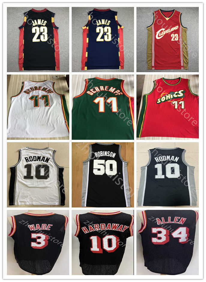 Mens 23 Retro Basketball Jerseys 11 Detlef Schrempf 33 Alonzo Mourning DeMar 10 DeRozan 50 David Robinson Dwyane 3 Wade 10 hardaway 34 allen Jersey, As shown in illustration
Mens 23 Retro Basketball Jerseys 11 Detlef Schrempf 33 Alonzo Mourning DeMar 10 DeRozan 50 David Robinson Dwyane 3 Wade 10 hardaway 34 allen Jersey, As shown in illustration