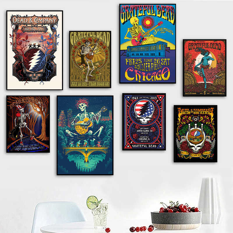 The Grateful Dead Posters Rock Music Posters Canvas Paintings Print Nordic Wall Art Picture Home Decor Q0723
The Grateful Dead Posters Rock Music Posters Canvas Paintings Print Nordic Wall Art Picture Home Decor Q0723