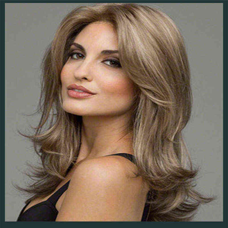 Ladi Brown Wavy Synthetic Wig With Long Middle Part Bangs Nature Looking For Women Daily Party Use, Ombre color
Ladi Brown Wavy Synthetic Wig With Long Middle Part Bangs Nature Looking For Women Daily Party Use, Ombre color