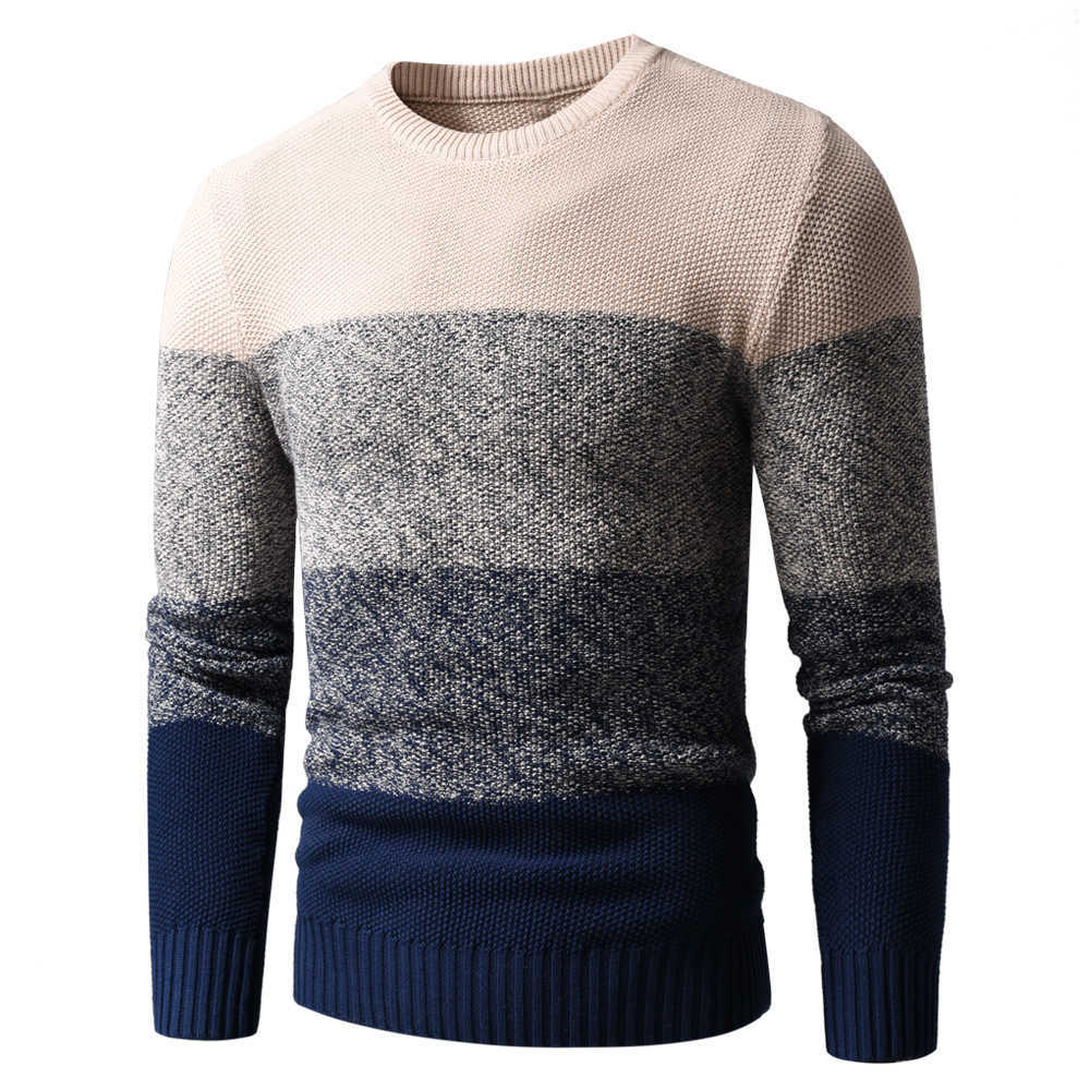 Men Autumn Classic 100% Cotton Warm Thick Crewneck Sweaters Pullovers Coat Men Winter Casual Vintage Soft Sweater Men 211018