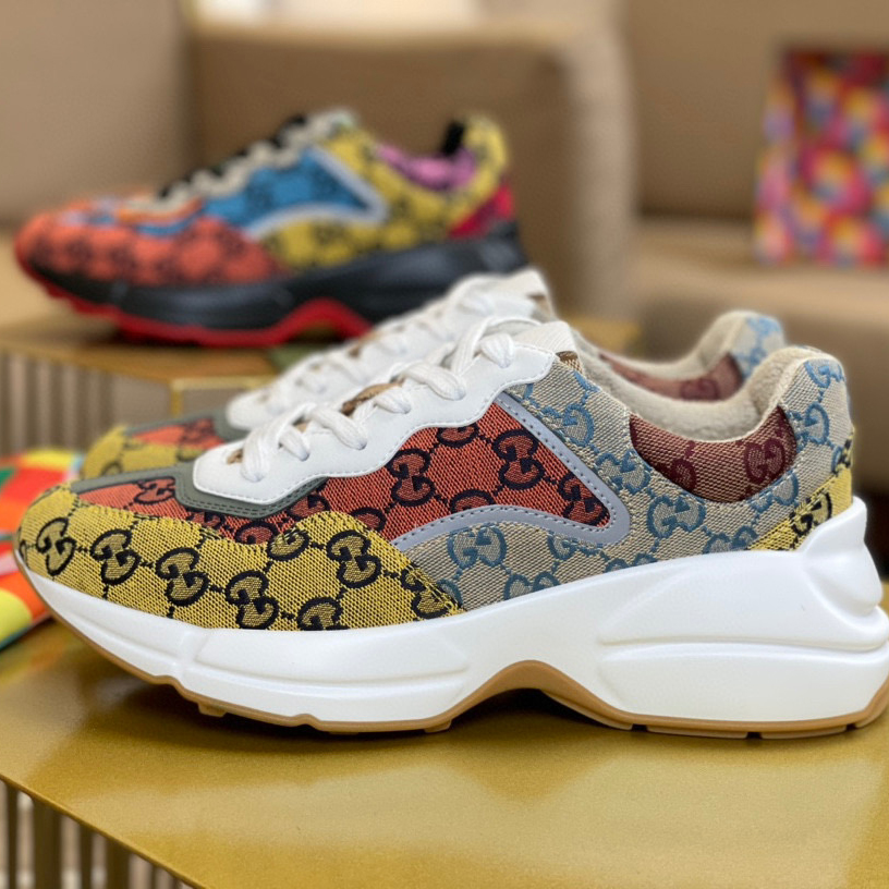 2021 Newest Rhyton leather sneaker mens designer shoes with Strawberry wave mouth Tiger print Vintage Trainer women Luxury Brand Shoes NO319, Color 16
2021 Newest Rhyton leather sneaker mens designer shoes with Strawberry wave mouth Tiger print Vintage Trainer women Luxury Brand Shoes NO319, Color 16