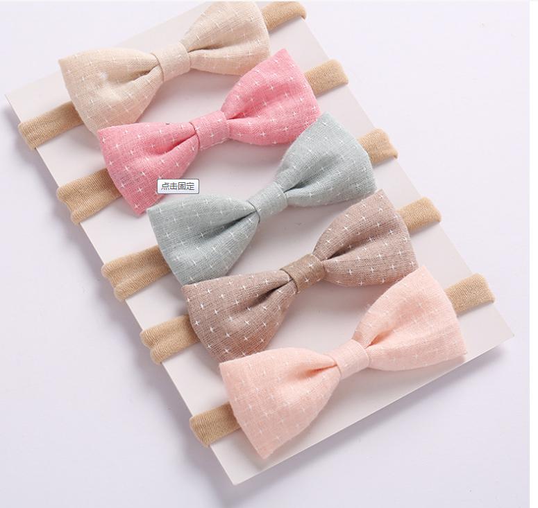 2021 Mini Petite Baby Bow Headband Handmade Linen Hair Bows Soft Nylon Headband Baby Hair Accessory 24pcs/lot, Multi-color
2021 Mini Petite Baby Bow Headband Handmade Linen Hair Bows Soft Nylon Headband Baby Hair Accessory 24pcs/lot, Multi-color