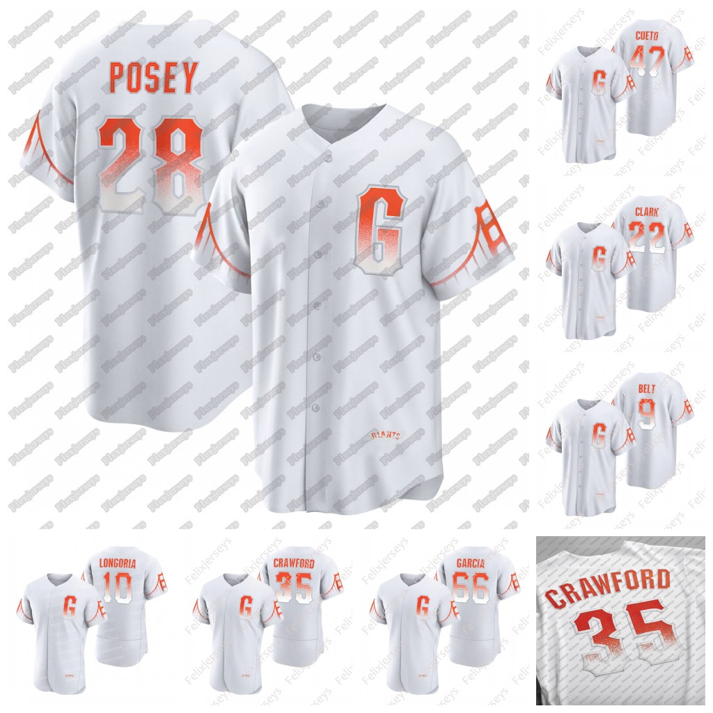 28 Buster Posey Giants 2021 City Connect Jersey 5 Mike Yastrzemski 35 Crawford 10 Evan Longoria 9 Belt 22 Will Clark 66 Jarlin Garcia 47 Johnny Cueto 57 Alex Wood, Womens s-xxl black
28 Buster Posey Giants 2021 City Connect Jersey 5 Mike Yastrzemski 35 Crawford 10 Evan Longoria 9 Belt 22 Will Clark 66 Jarlin Garcia 47 Johnny Cueto 57 Alex Wood, Womens s-xxl black