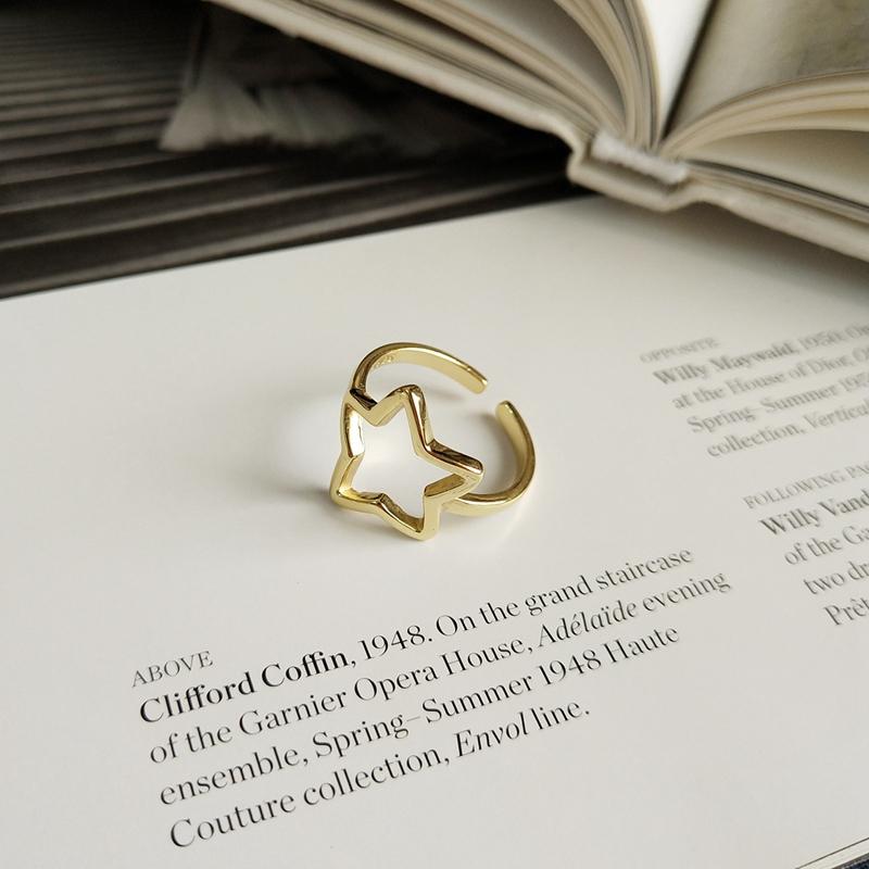 Cluster Rings LouLeur 925 Sterling Silver Openwork Star Gold Simple Wild Design Elegant Chic Open For Women Fine Jewelry Charm
Cluster Rings LouLeur 925 Sterling Silver Openwork Star Gold Simple Wild Design Elegant Chic Open For Women Fine Jewelry Charm