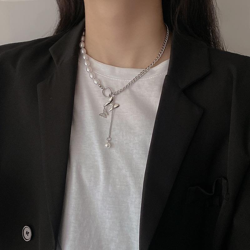 Pendant Necklaces Beads Woman Butterfly Necklace Women Chain Lovers Jewelry Wedding Silver Color Trendy Kpop Party Metal Collier
Pendant Necklaces Beads Woman Butterfly Necklace Women Chain Lovers Jewelry Wedding Silver Color Trendy Kpop Party Metal Collier