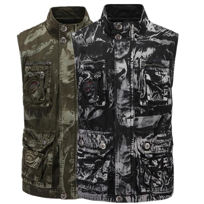 Men's Vests Cargo Camouflage Vest Jackets Autumn Male Outdoor Mountaineering Coats Classic Military Tactical, Army green
Men's Vests Cargo Camouflage Vest Jackets Autumn Male Outdoor Mountaineering Coats Classic Military Tactical, Army green