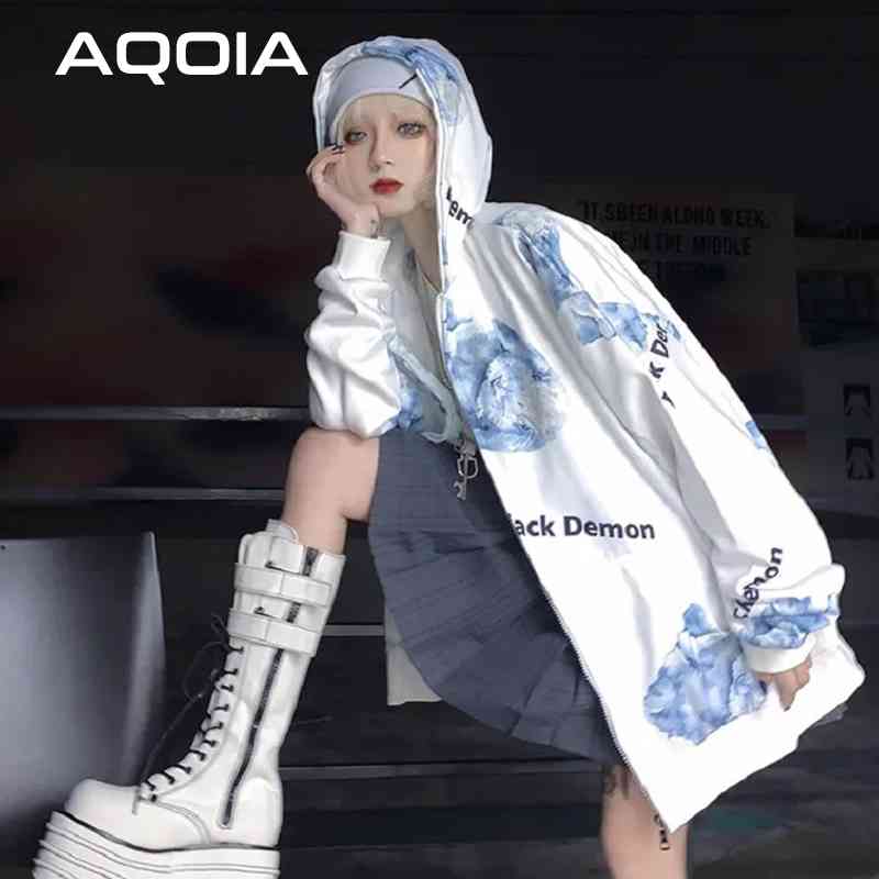 Autumn Streetwear Rabbit Printing Whiter Women Sweatshirt Plus Size Loose Zip-Up Womens Hoodies Winter INS Female Hoodiey 210521, Whiter pullover
Autumn Streetwear Rabbit Printing Whiter Women Sweatshirt Plus Size Loose Zip-Up Womens Hoodies Winter INS Female Hoodiey 210521, Whiter pullover