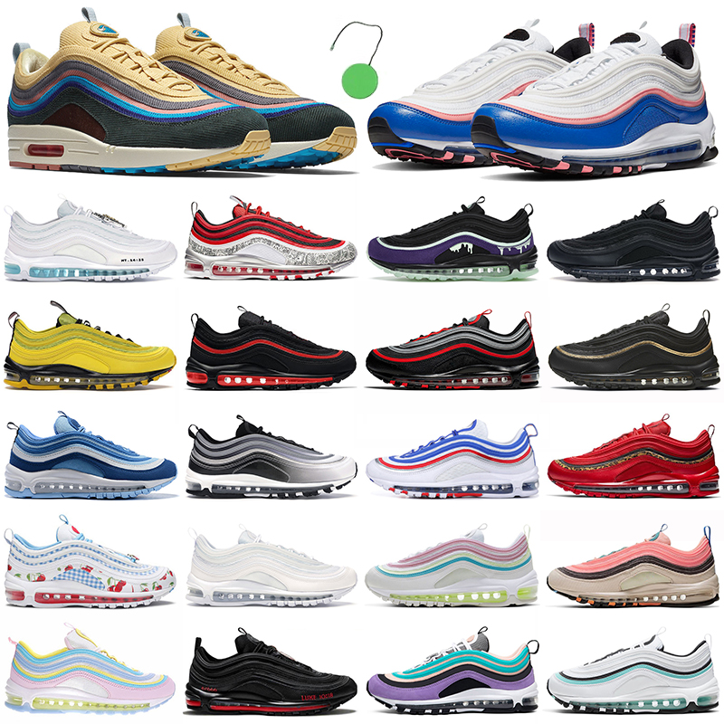 Air Max 97 Running Shoes Men Women Jesus Sean Wotherspoon Bred Black White Silver Jayson Tatum AirMax 97s Mens Outdoor Sports Trainers Sneakers Walking Jogging, 36-45 have a day
Air Max 97 Running Shoes Men Women Jesus Sean Wotherspoon Bred Black White Silver Jayson Tatum AirMax 97s Mens Outdoor Sports Trainers Sneakers Walking Jogging, 36-45 have a day