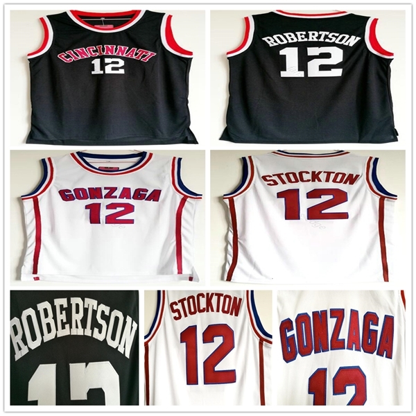 NCAA Gonzaga Bulldogs College John 12 Stockton White Basketball Jersey Cincinnati Bearcats Oscar 12 Robertson Vintage Black Stitched Jerseys
NCAA Gonzaga Bulldogs College John 12 Stockton White Basketball Jersey Cincinnati Bearcats Oscar 12 Robertson Vintage Black Stitched Jerseys