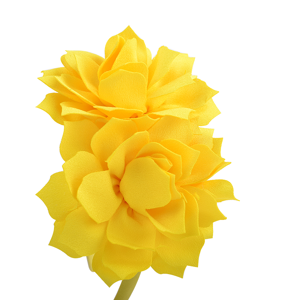 12 colors Cute Solid Flower Hair Band For Baby Girls Ribbon Handmade Hairbands Headband Headwear Kids Hair Accessories