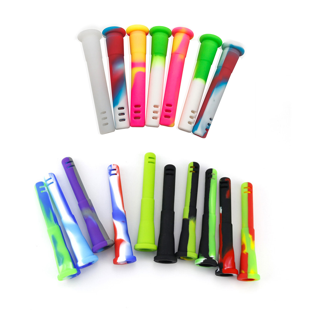 DHL Smoking Accessory Silicone Downstem 4.1 inch 14mm Female 18mm Male For Oil Rigs Glass Bongs Water Silicon bong
DHL Smoking Accessory Silicone Downstem 4.1 inch 14mm Female 18mm Male For Oil Rigs Glass Bongs Water Silicon bong